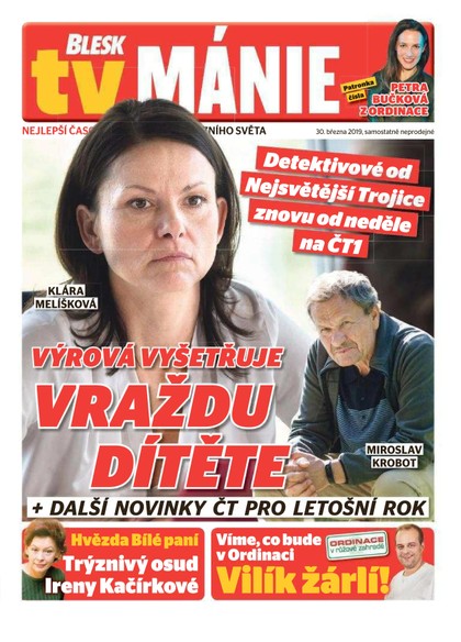 E-magazín Blesk Tv manie - 30.3.2019 - CZECH NEWS CENTER a. s.