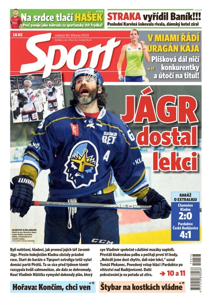 E-magazín Sport - 30.3.2019 - CZECH NEWS CENTER a. s.