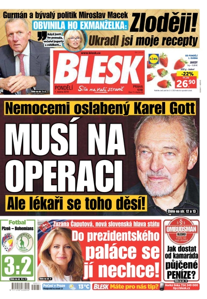 E-magazín Blesk - 1.4.2019 - CZECH NEWS CENTER a. s.
