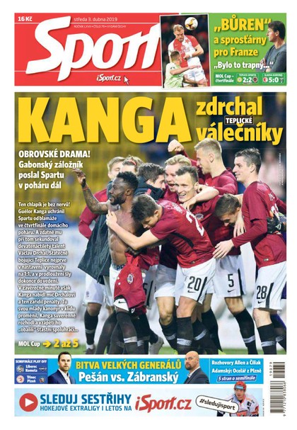 E-magazín Sport - 3.4.2019 - CZECH NEWS CENTER a. s.