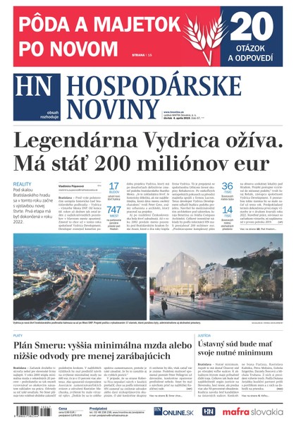 E-magazín Hospodárske noviny 04.04.2019 - MAFRA Slovakia, a.s.