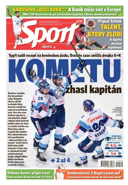 E-magazín Sport - 4.4.2019 - CZECH NEWS CENTER a. s.
