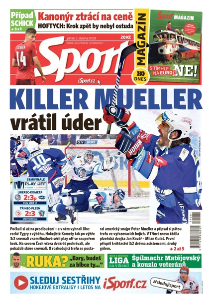 E-magazín Sport - 5.4.2019 - CZECH NEWS CENTER a. s.