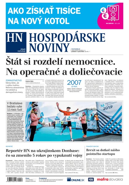 E-magazín Hospodárske noviny 08.04.2019 - MAFRA Slovakia, a.s.