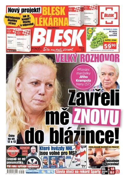 E-magazín Blesk - 8.4.2019 - CZECH NEWS CENTER a. s.