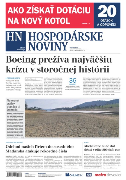 E-magazín Hospodárske noviny 09.04.1990 - MAFRA Slovakia, a.s.