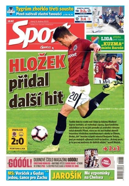E-magazín Sport - 9.4.2019 - CZECH NEWS CENTER a. s.