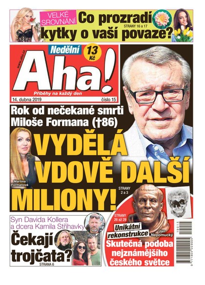 E-magazín Nedělní AHA! - 14.4.2019 - CZECH NEWS CENTER a. s.