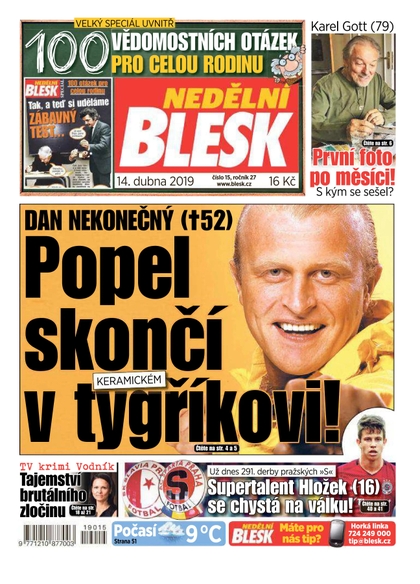 E-magazín Nedělní Blesk - 14.4.2019 - CZECH NEWS CENTER a. s.