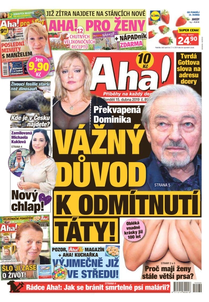 E-magazín AHA! - 15.4.2019 - CZECH NEWS CENTER a. s.