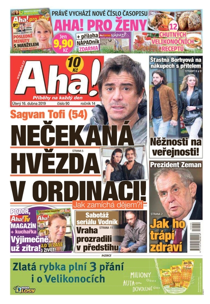 E-magazín AHA! - 16.4.2019 - CZECH NEWS CENTER a. s.