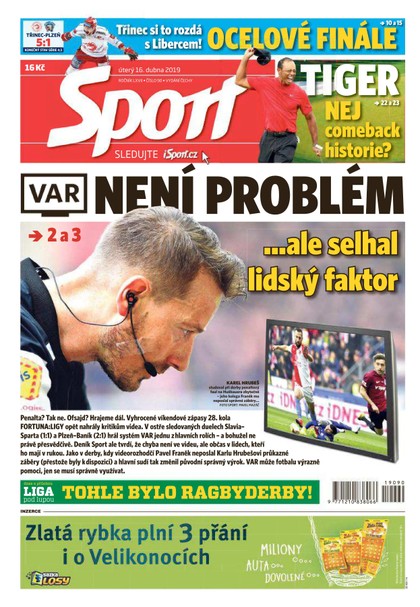 E-magazín Sport - 16.4.2019 - CZECH NEWS CENTER a. s.