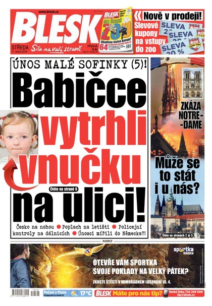 E-magazín Blesk - 17.4.2019 - CZECH NEWS CENTER a. s.