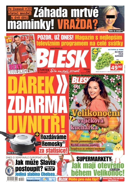 E-magazín Blesk - 18.4.2019 - CZECH NEWS CENTER a. s.