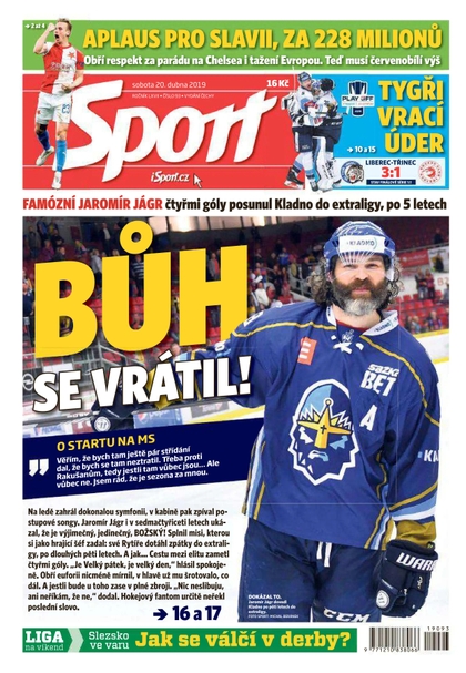 E-magazín Sport - 20.4.2019 - CZECH NEWS CENTER a. s.
