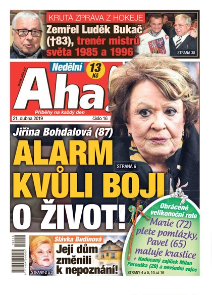 E-magazín Nedělní AHA! - 21.4.2019 - CZECH NEWS CENTER a. s.