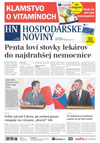 E-magazín Hospodárske noviny 26.04.2019 - MAFRA Slovakia, a.s.