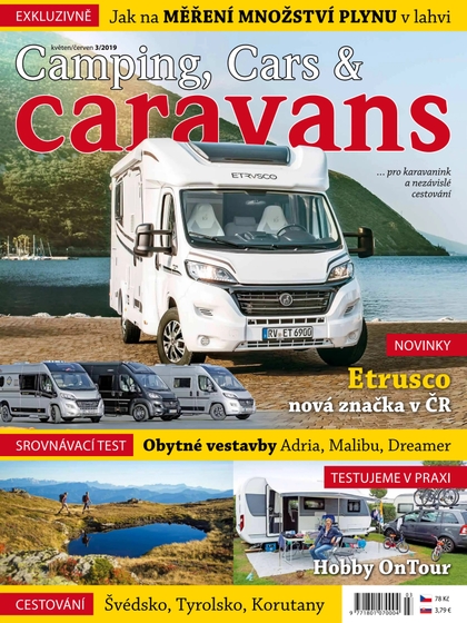 E-magazín Camping, Cars &amp; Caravans 3/2019 (květen/červen) - NAKLADATELSTVÍ MISE, s.r.o.
