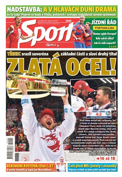 E-magazín Sport - 29.4.2019 - CZECH NEWS CENTER a. s.