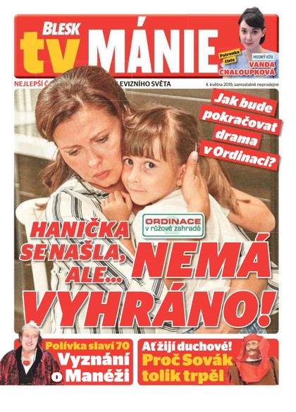 E-magazín Blesk Tv manie - 4.5.2019 - CZECH NEWS CENTER a. s.