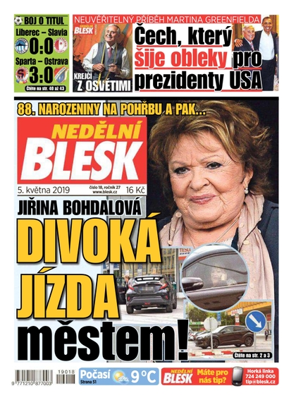 E-magazín Nedělní Blesk - 5.5.2019 - CZECH NEWS CENTER a. s.