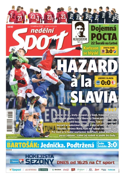 E-magazín Nedělní Sport - 5.5.2019 - CZECH NEWS CENTER a. s.