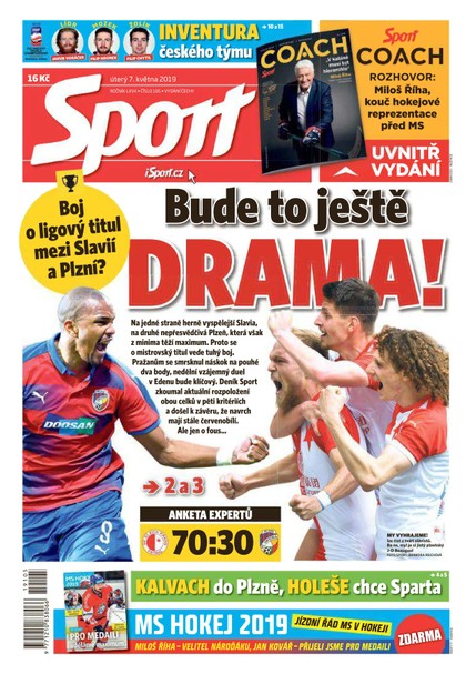 E-magazín Sport - 7.5.2019 - CZECH NEWS CENTER a. s.