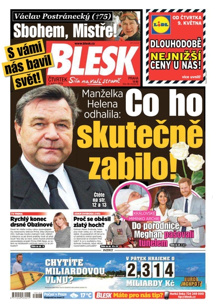 E-magazín Blesk - 9.5.2019 - CZECH NEWS CENTER a. s.