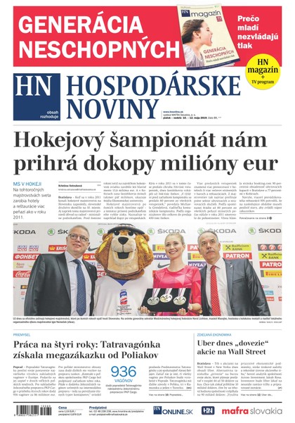 E-magazín Hospodárske noviny 10.05.2019 - MAFRA Slovakia, a.s.