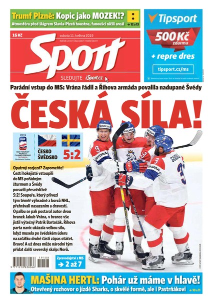 E-magazín Sport - 11.5.2019 - CZECH NEWS CENTER a. s.