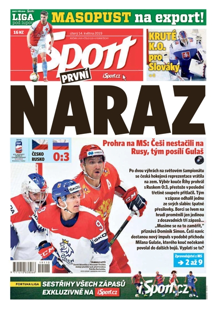 E-magazín Sport - 14.5.2019 - CZECH NEWS CENTER a. s.