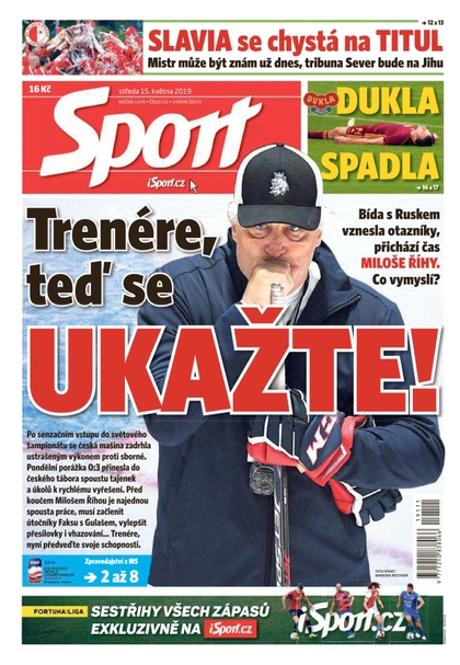 E-magazín Sport - 15.5.2019 - CZECH NEWS CENTER a. s.