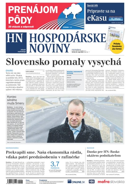 E-magazín Hospodárske noviny 16.05.2019 - MAFRA Slovakia, a.s.