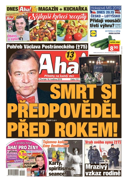 E-magazín AHA! - 16.5.2019 - CZECH NEWS CENTER a. s.