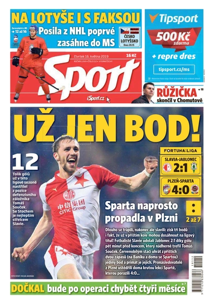 E-magazín Sport - 16.5.2019 - CZECH NEWS CENTER a. s.