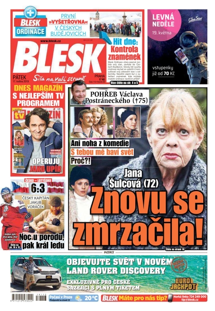E-magazín Blesk - 17.5.2019 - CZECH NEWS CENTER a. s.