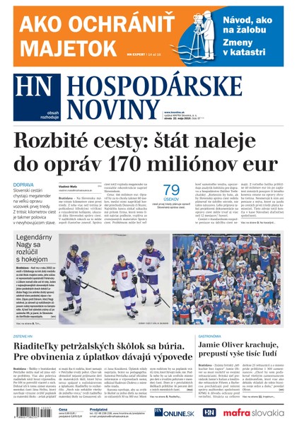 E-magazín Hospodárske noviny 22.05.2019 - MAFRA Slovakia, a.s.