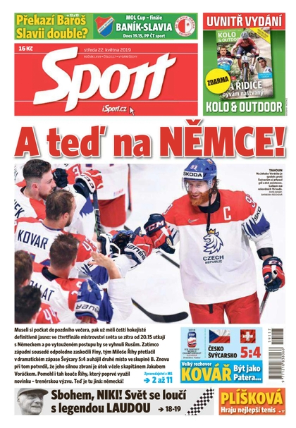 E-magazín Sport - 22.5.2019 - CZECH NEWS CENTER a. s.