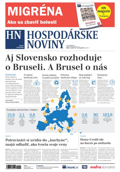E-magazín Hospodárske noviny 24.05.2019 - MAFRA Slovakia, a.s.