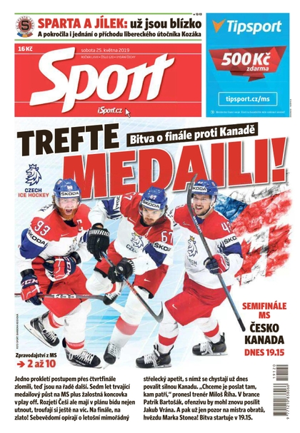 E-magazín Sport - 25.5.2019 - CZECH NEWS CENTER a. s.