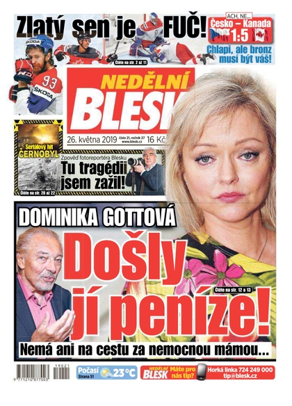E-magazín Nedělní Blesk - 26.5.2019 - CZECH NEWS CENTER a. s.