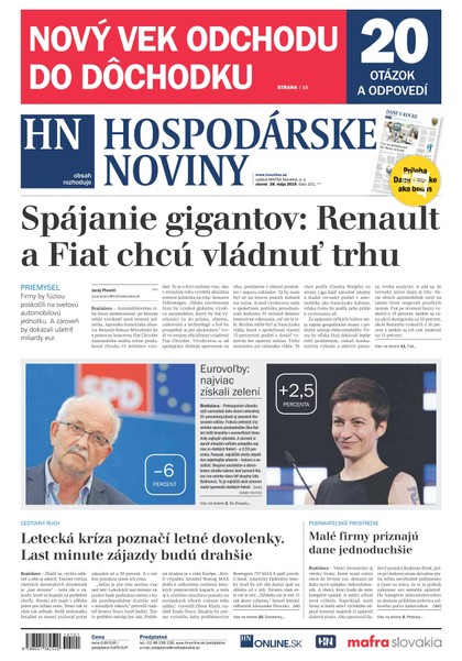 E-magazín Hospodárske noviny 28.05.2019 - MAFRA Slovakia, a.s.