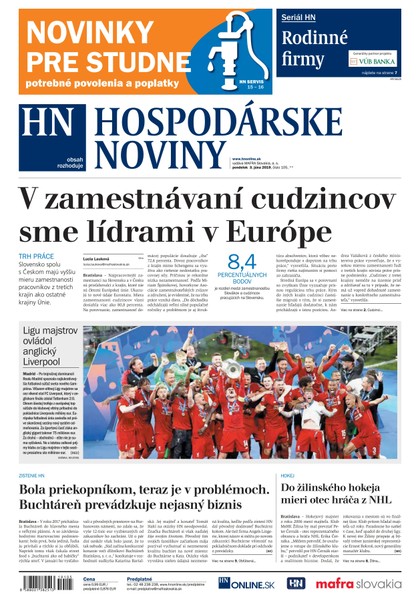 E-magazín Hospodárske noviny 03.06.2019 - MAFRA Slovakia, a.s.