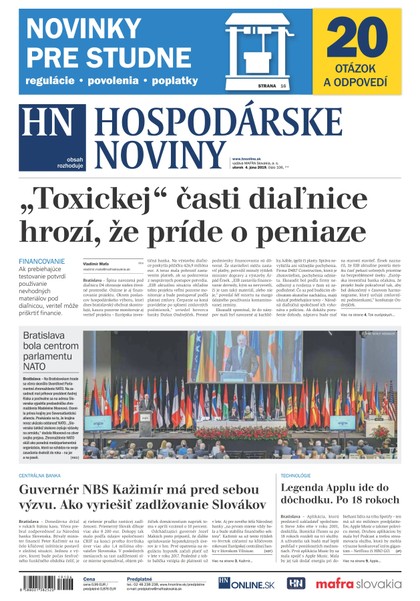 E-magazín Hospodárske noviny 04.06.2019 - MAFRA Slovakia, a.s.