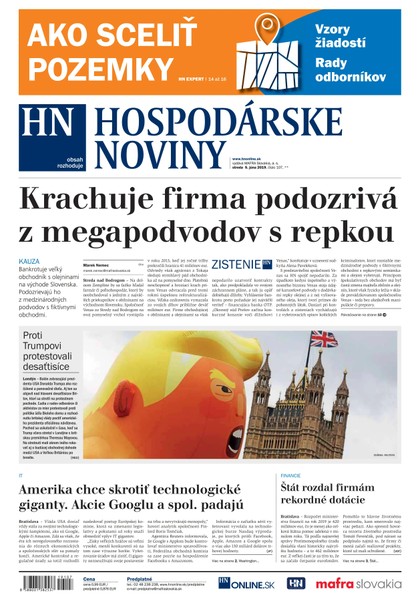 E-magazín Hospodárske noviny 05.06.2019 - MAFRA Slovakia, a.s.