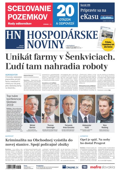 E-magazín Hospodárske noviny 06.06.2019 - MAFRA Slovakia, a.s.