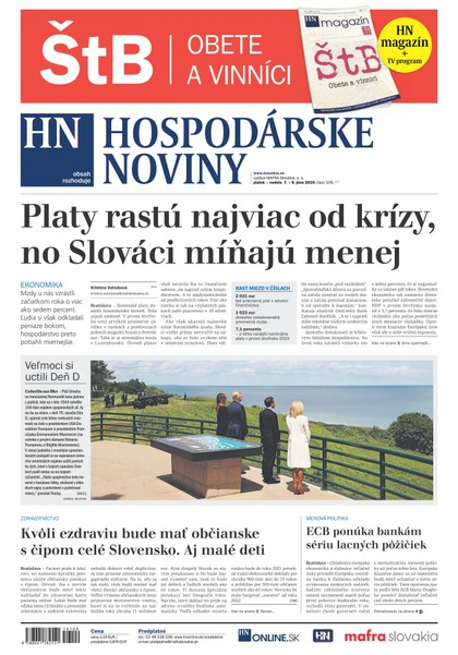 E-magazín Hospodárske noviny 07.06.2019 - MAFRA Slovakia, a.s.