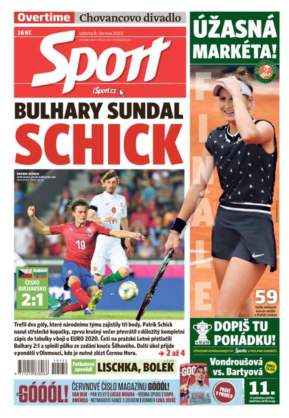 E-magazín Sport - 8.6.2019 - CZECH NEWS CENTER a. s.