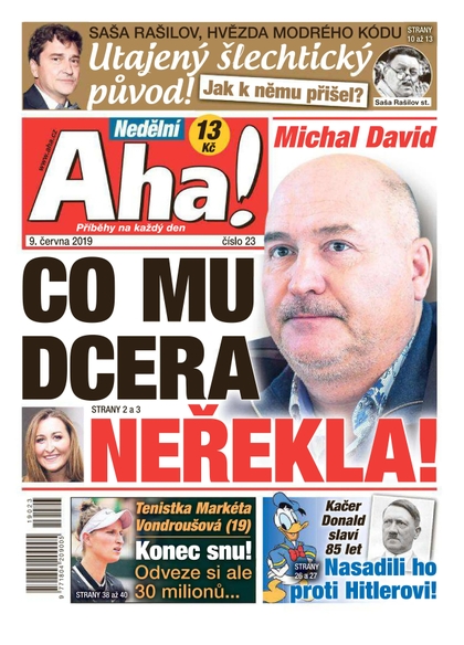 E-magazín Nedělní AHA! - 9.6.2019 - CZECH NEWS CENTER a. s.