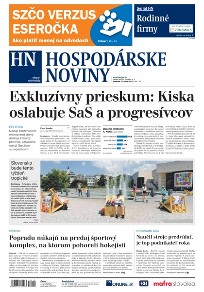 E-magazín Hospodárske noviny 10.06.2019 - MAFRA Slovakia, a.s.